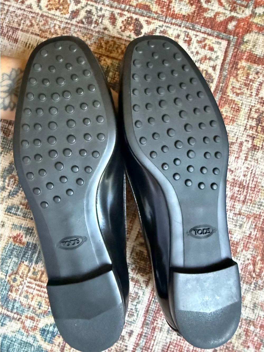Tod's Classic Black Leather Penny Loafers - Size 37 (US 7)